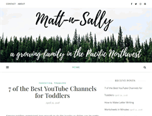 Tablet Screenshot of matt-n-sally.com